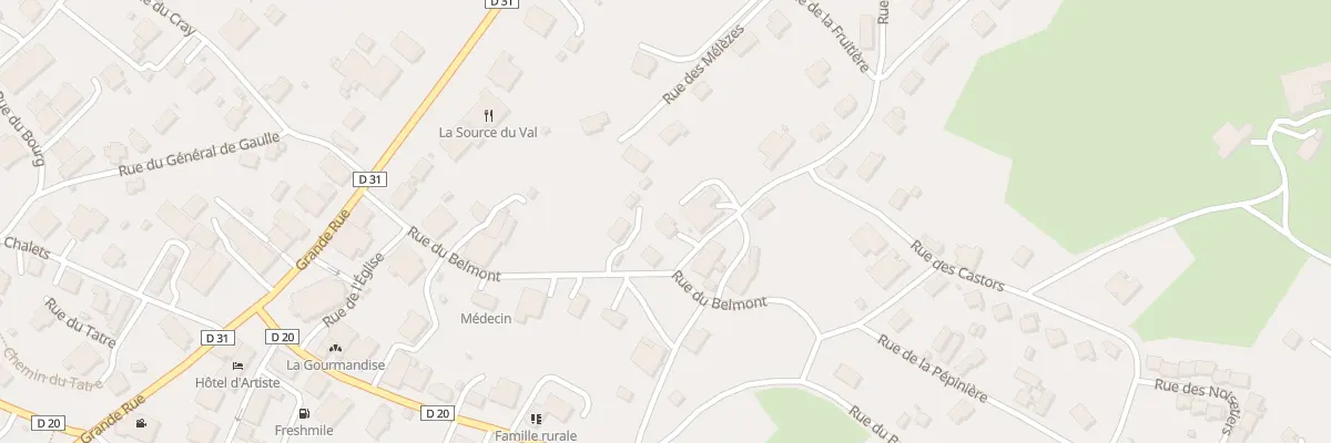 Plan du 3 Rue des Tilleuls à Pierrefontaine-les-Varans