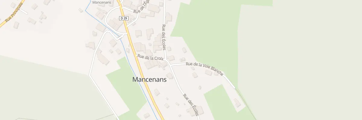 Plan du 3 Rue de la Voie Blanche à Mancenans