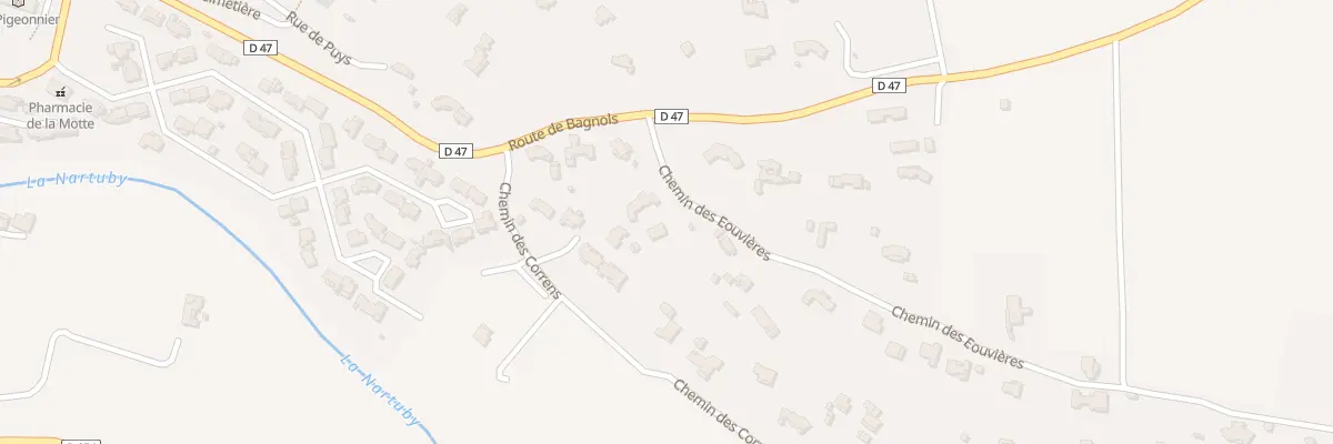 Plan du 33B Che des Eouvieres à La Motte