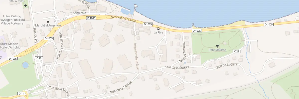 Plan du 1360A Av de la Rive à Publier