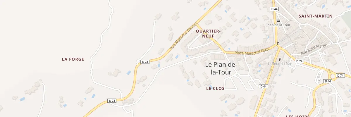 Plan du 5000 Rue Philibert Pérrin au Plan-de-la-Tour