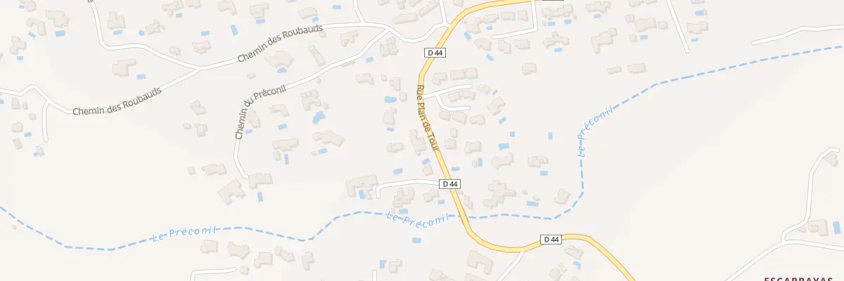 Plan du 5831 Preconil au Plan-de-la-Tour