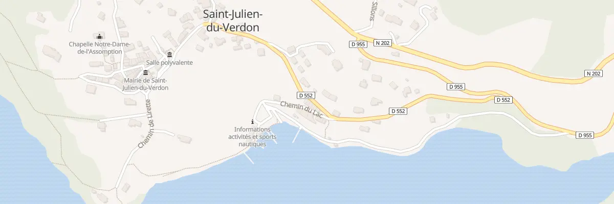 Plan du 218 Che du Lac à Saint-Julien-du-Verdon