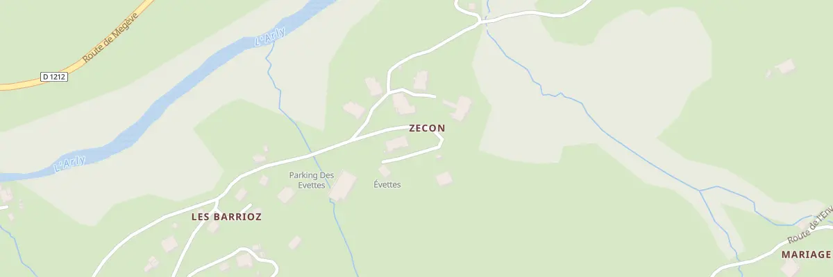 Plan du 5435 Zecon à Flumet