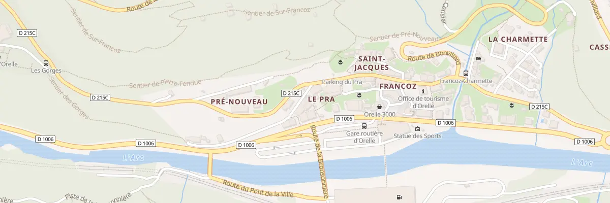 Plan du 5333 Francoz à Orelle