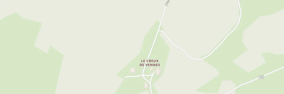 Plan du 3 Le Creux de Vennes à Vennes