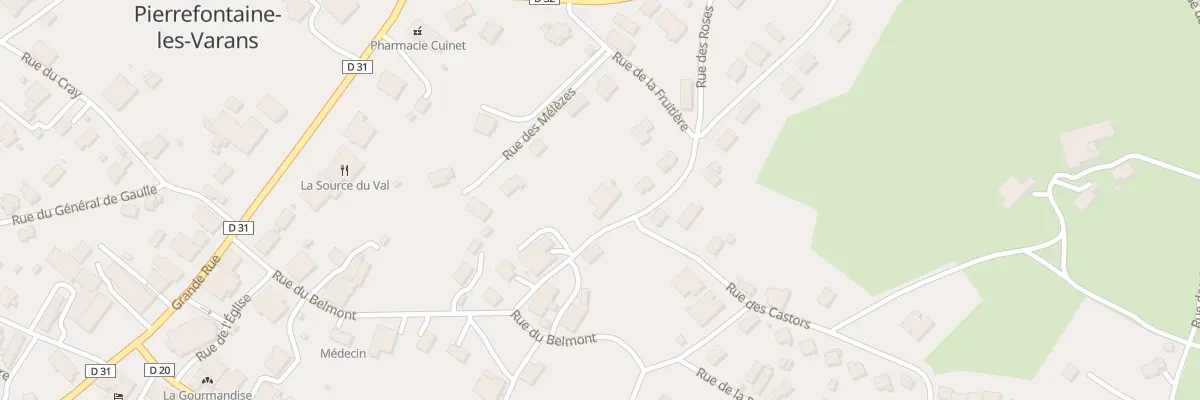 Plan du 7 Rue des Tilleuls à Pierrefontaine-les-Varans