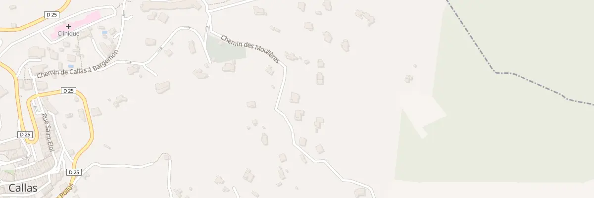 Plan du 209 Che des Moulières à Callas