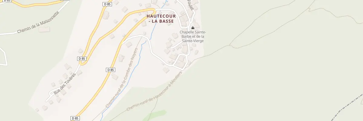 Plan du 208 Rue de la Combe des Noyers à Hautecour