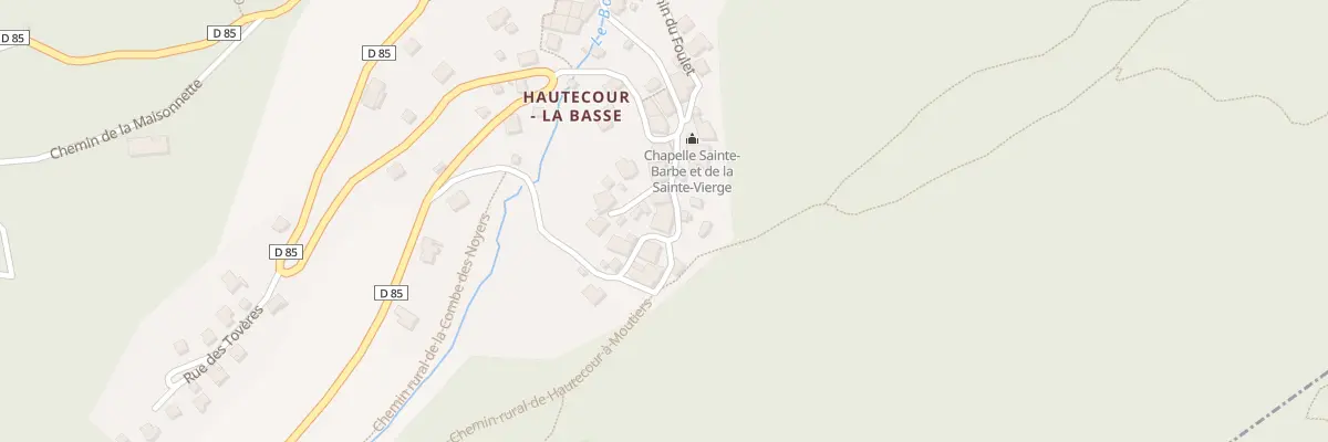 Plan du 233 Rue de la Combe des Noyers à Hautecour