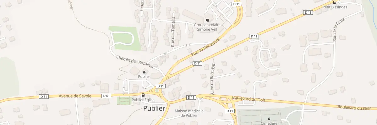 Plan du 75 Rue du Chablais à Publier