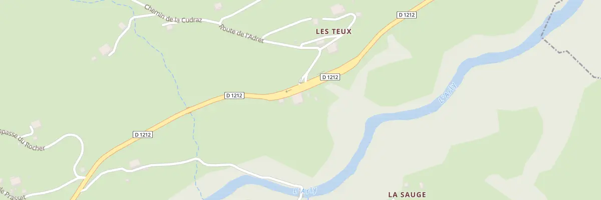 Plan du 2680 Rte de Megève à Flumet