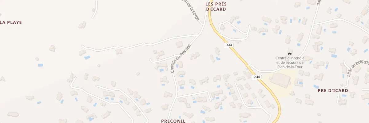 Plan du 9002 Preconil au Plan-de-la-Tour