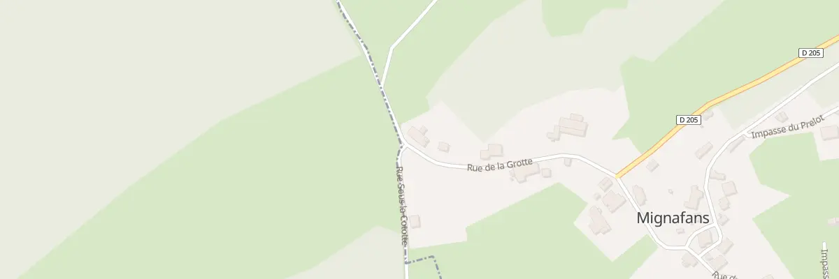 Plan du 10 Rue de la Grotte à Senargent-Mignafans