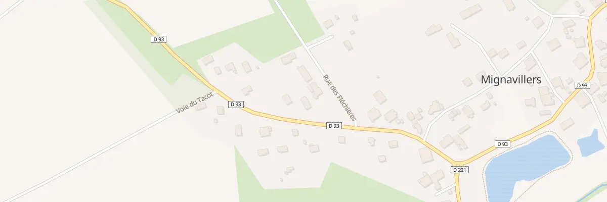 Plan du 3 Rue des Fléchières à Mignavillers