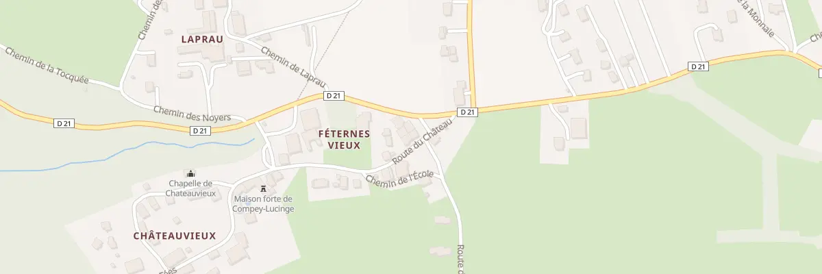 Plan du 40 Rte du Château à Féternes