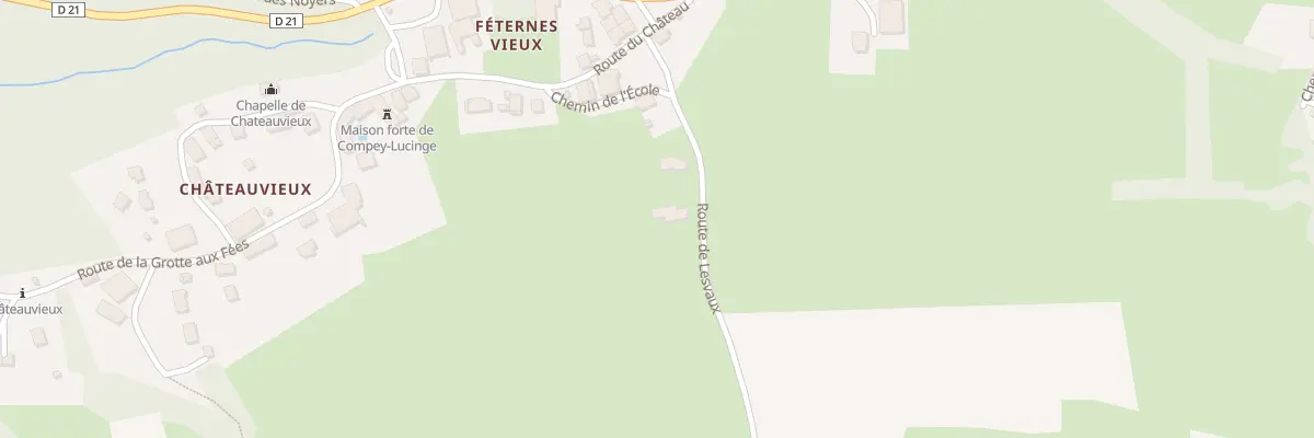 Plan du 1455 Rte de Lesvaux à Féternes