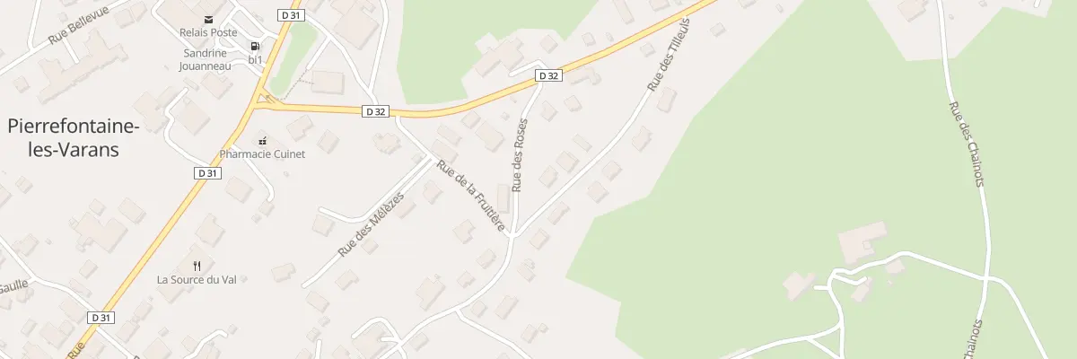 Plan du 13 Rue des Tilleuls à Pierrefontaine-les-Varans
