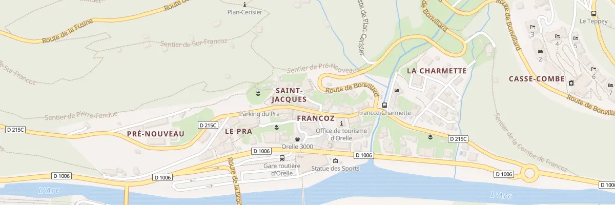 Plan du 5234 Francoz à Orelle