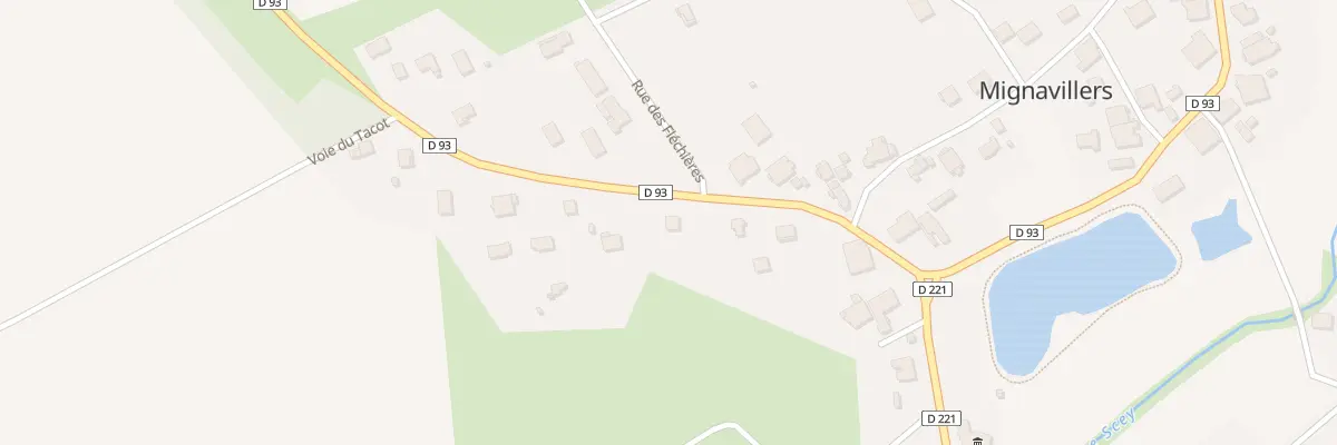 Plan du 7 Rue d’Athesans à Mignavillers