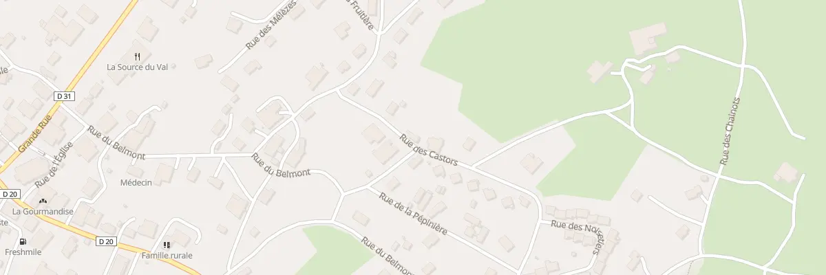 Plan du 5 Rue des Castors à Pierrefontaine-les-Varans