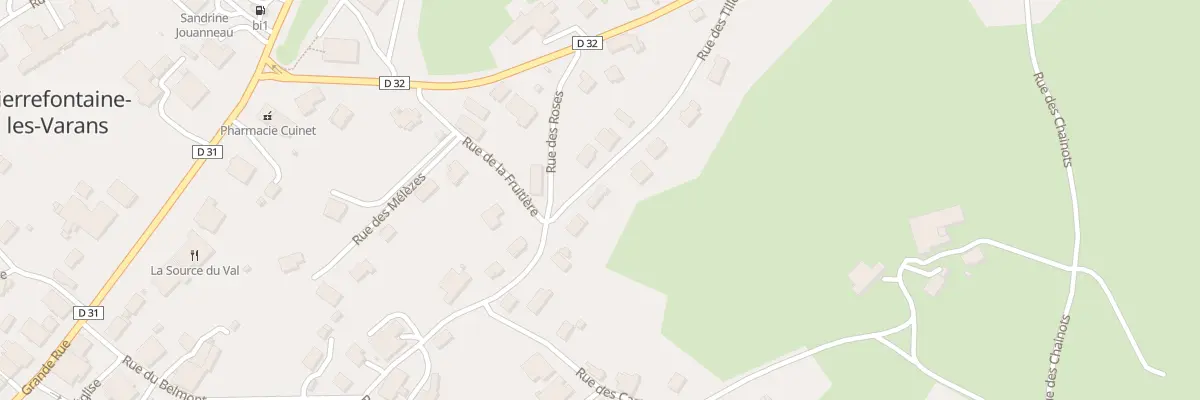 Plan du 12 Rue des Tilleuls à Pierrefontaine-les-Varans