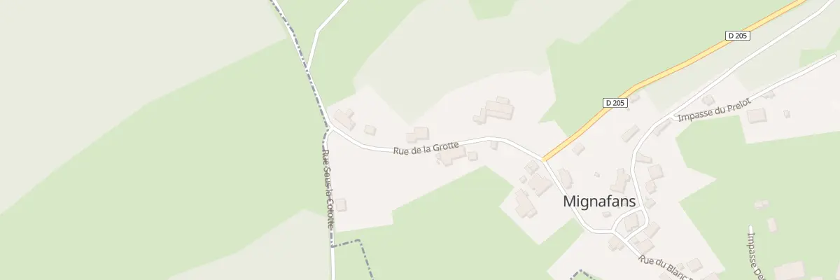 Plan du 6 Rue de la Grotte à Aillevans