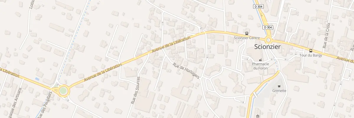 Plan du 7 Rue des Horlogers à Scionzier