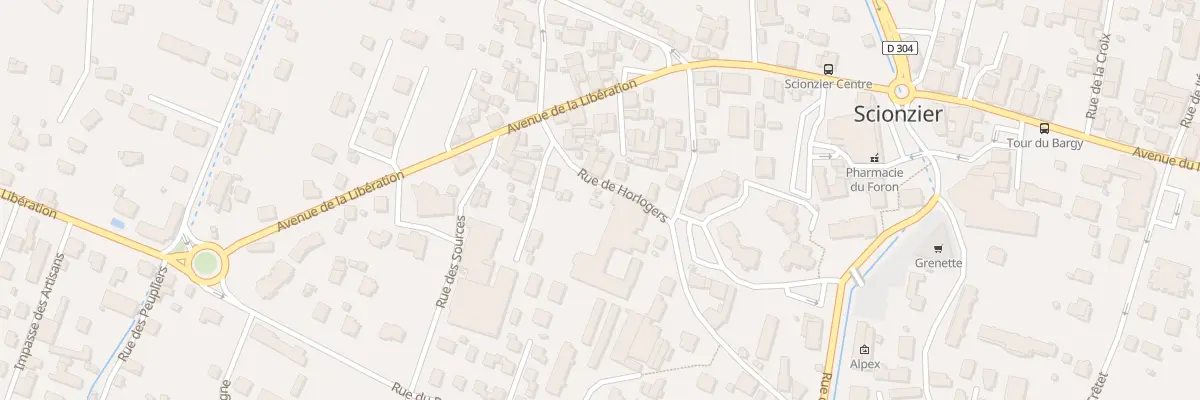 Plan du 12 Rue des Horlogers à Scionzier