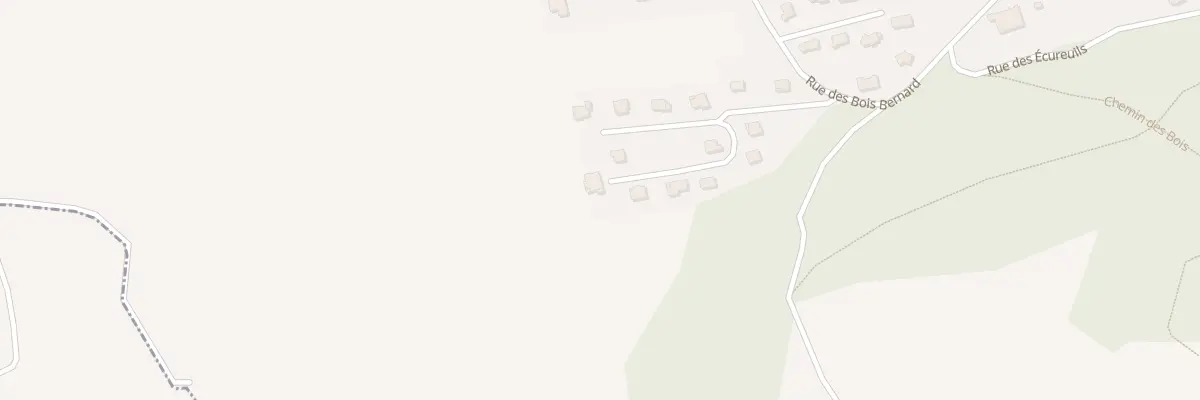 Plan de la Rue des Bois Bernard à Publier