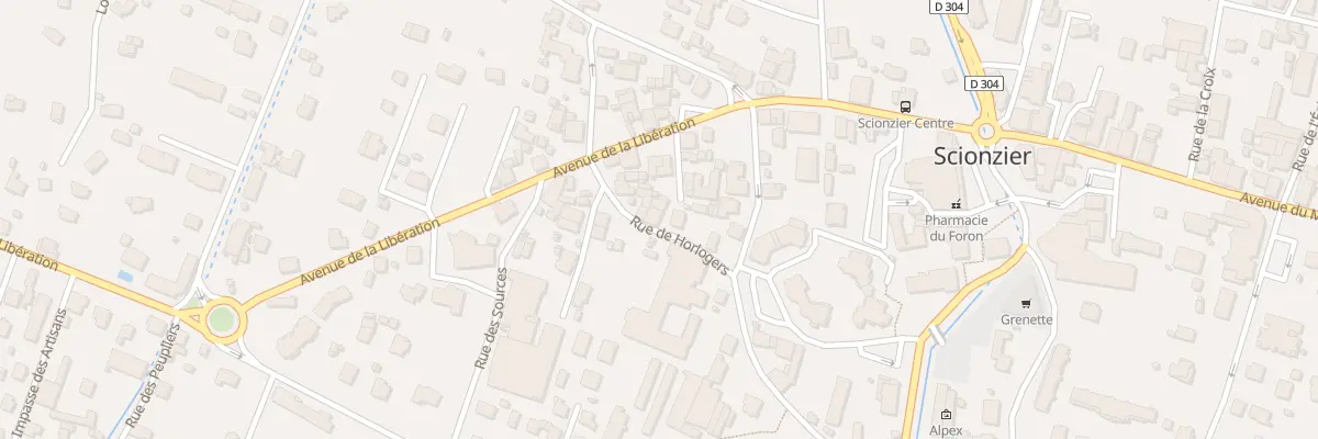 Plan du 11 Rue des Horlogers à Scionzier