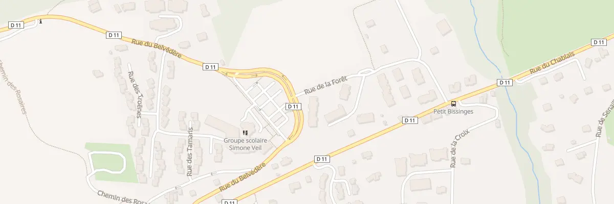 Plan du 158B Rue de la Forêt à Publier