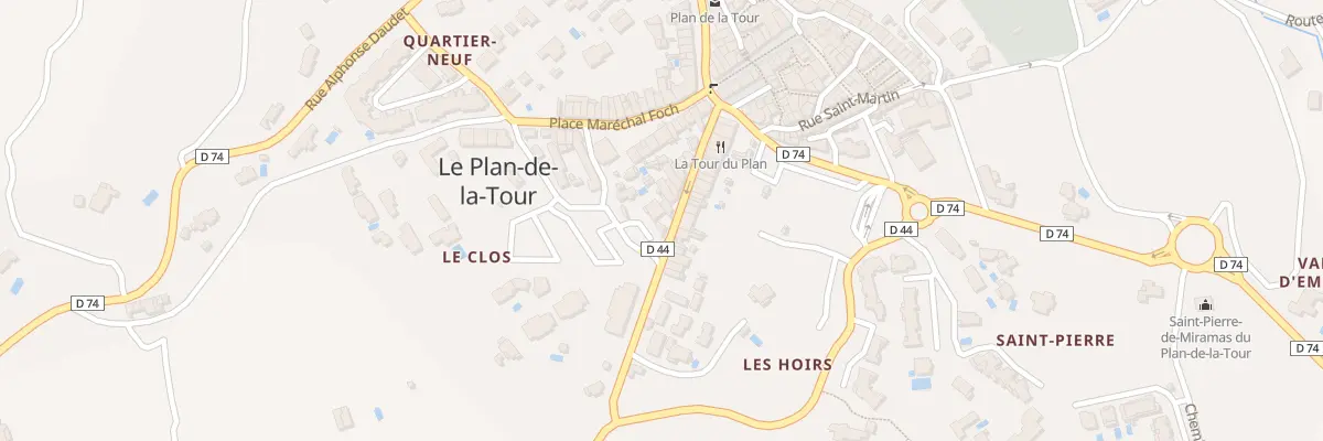 Plan du 20 Rue Jean Jaurès au Plan-de-la-Tour