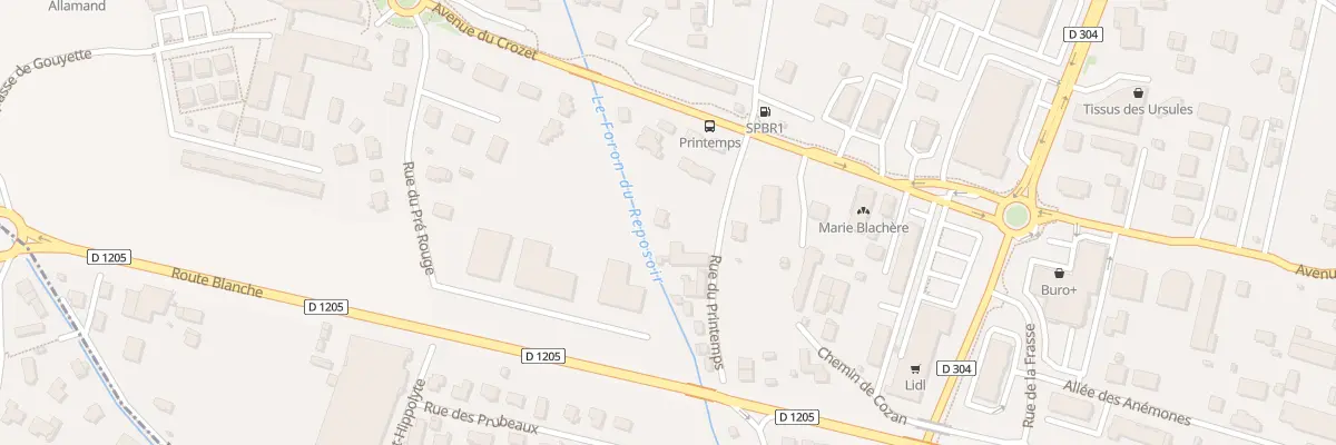 Plan du 9 Rue du Printemps à Scionzier