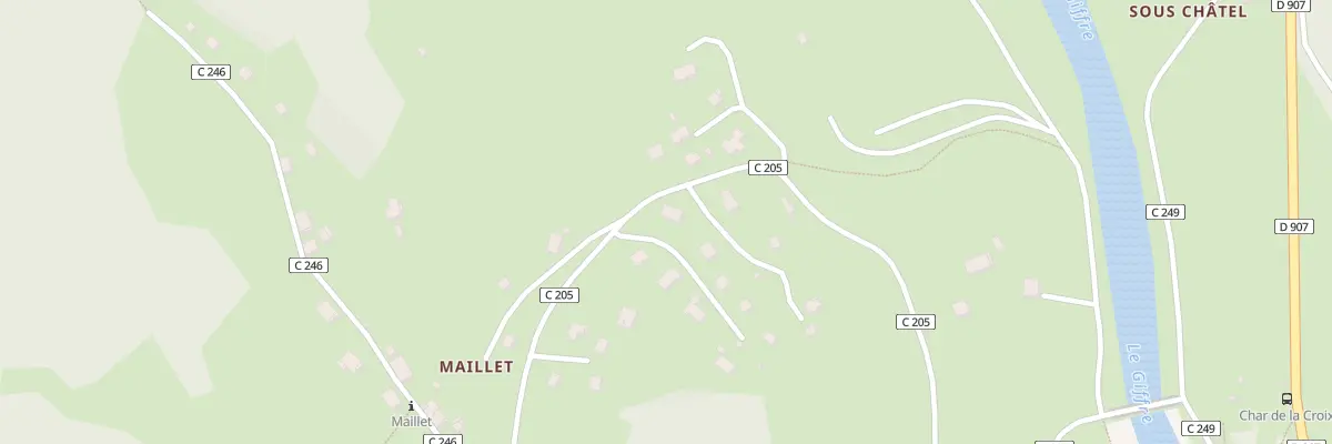 Plan du 2 All des Merles à Mieussy