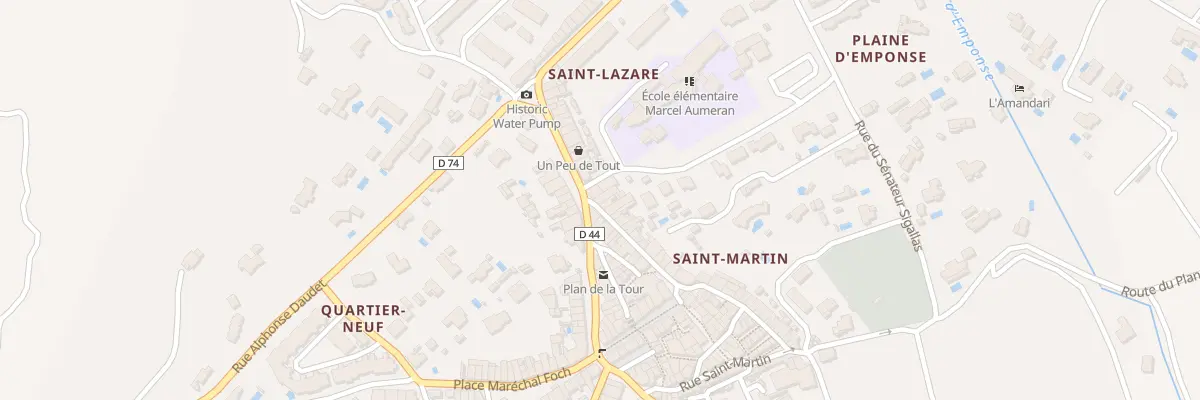 Plan du 16 Av du Général Leclerc au Plan-de-la-Tour