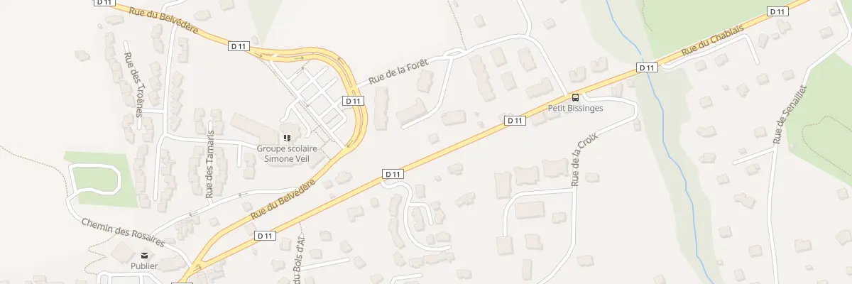 Plan du 287 Rue du Chablais à Publier