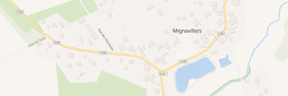 Plan du 1 Rue des Vergers à Mignavillers