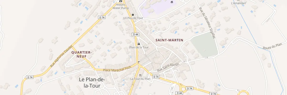 Plan du 4 Rue de l’Horloge au Plan-de-la-Tour
