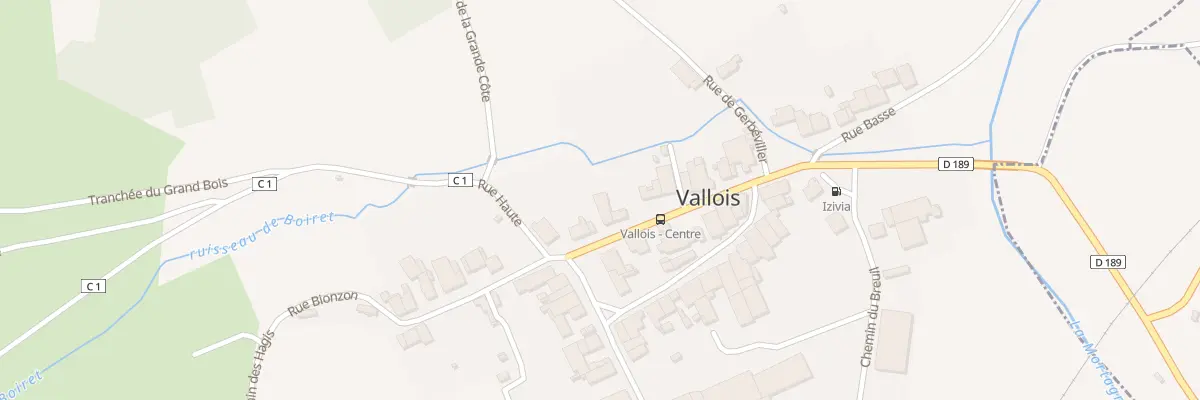 Plan du 7 Rue Haute à Vallois