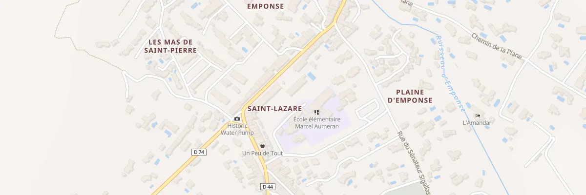 Plan du 5668 Les Mas de Saint Lazare au Plan-de-la-Tour