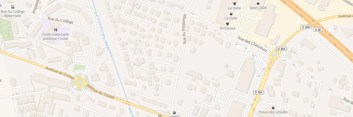 Plan du 31 Rue du Printemps à Scionzier