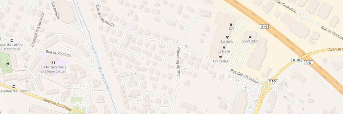 Plan du 37 Rue du Printemps à Scionzier