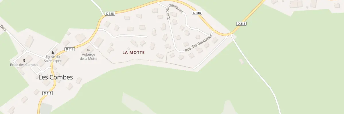Plan du 11 Rue des Gentianes aux Combes