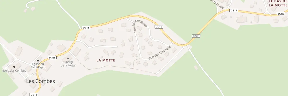 Plan du 6 Rue des Gentianes aux Combes