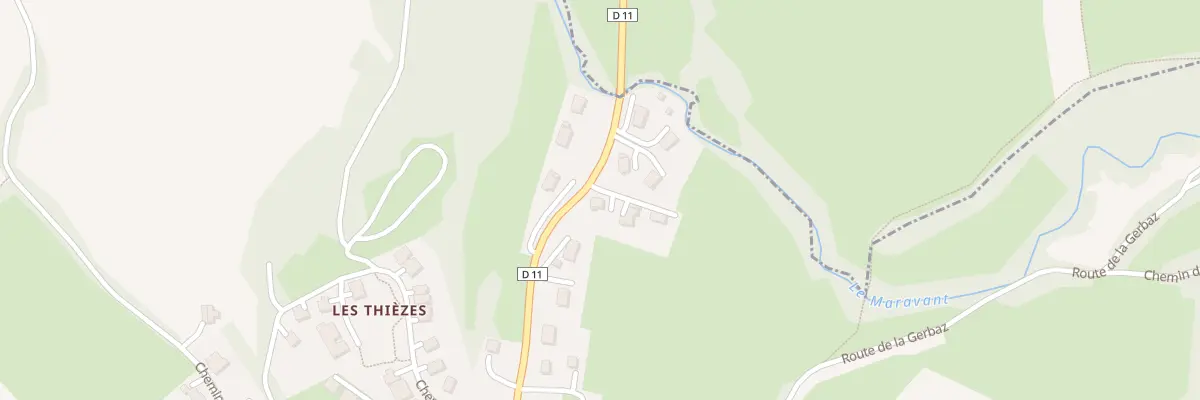Plan du 880 Rte de Théozia à Féternes