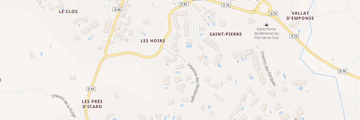 Plan du 6205 Les Hoirs au Plan-de-la-Tour