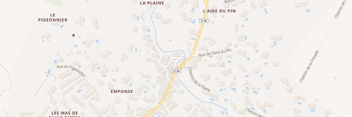 Plan de la Rue d’Emponse au Plan-de-la-Tour