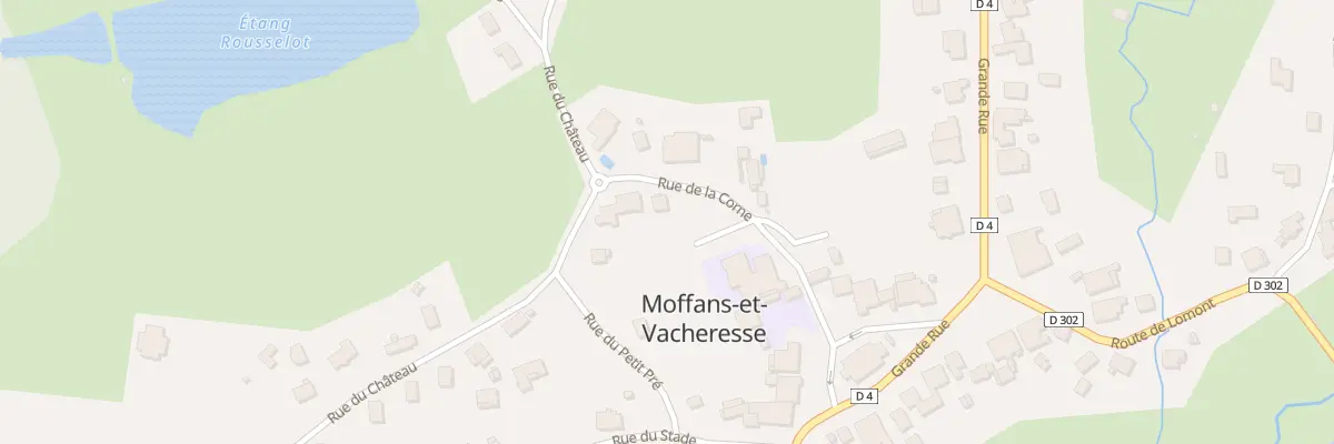 Plan du 5 Rue de la Corne à Moffans-et-Vacheresse