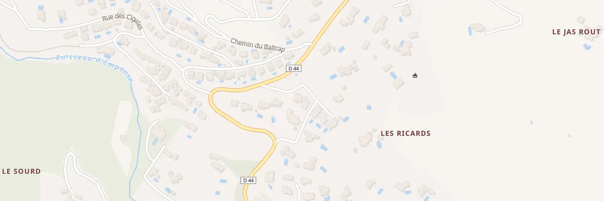 Plan du 428E Les Ricards au Plan-de-la-Tour